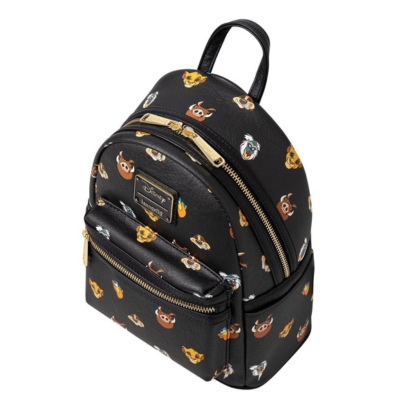 NWT LOUNGEFLY‎ DISNEY The Lion King Cartoon Character Print Mini Backpack main image 8